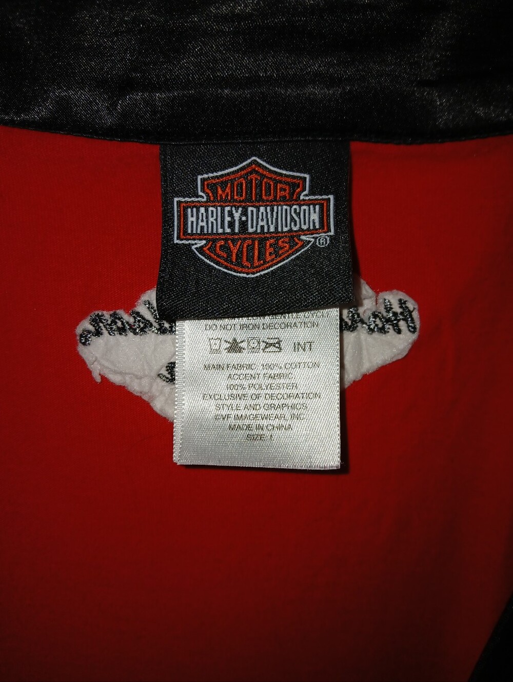Vintage Harley Davidson  Womens Top Red Size Large - Picture 4 of 6